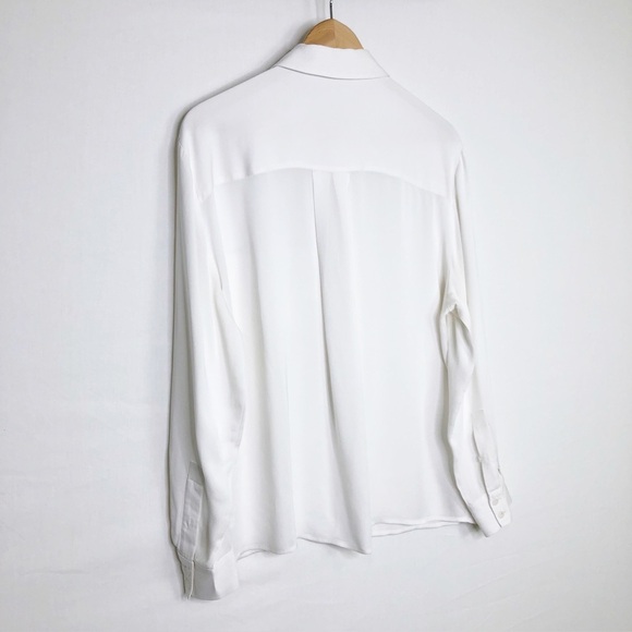 Reiss ivory zip button down shirt - Picture 6 of 8